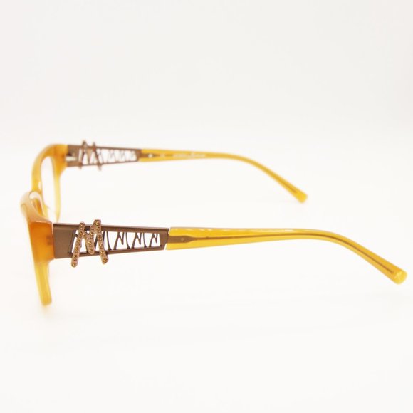 NEW GUESS BY MARCIANO GM137 A15 AMBER CLEAR 52-16-135 EYEGLASSES